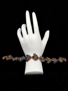 Bracelet With Firepolish Jet AB (Double Sided)