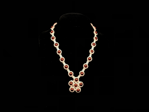 Necklace With Flower Beads