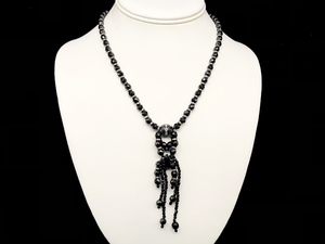 Necklace Jet Firepolish