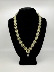 Necklace With Swarovski Round Crystal Color