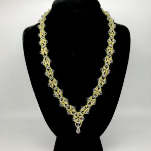 Necklace With Swarovski Round Crystal Color